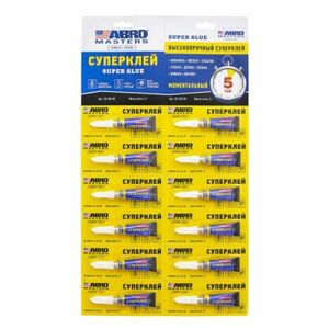 ABRO Клей-супер (3г) (12 шт) ABRO Masters (ABRO