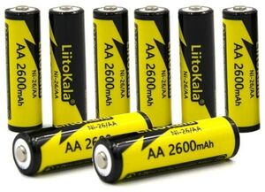 Аккумулятор LiitoKala Ni-26 AA Ni-Mh 2600 мА ч 1.2V (8штук