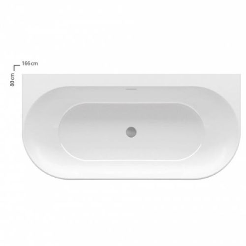 Акриловая ванна Ravak Freedom 1660*800 мм отдельностоящая XC00100024