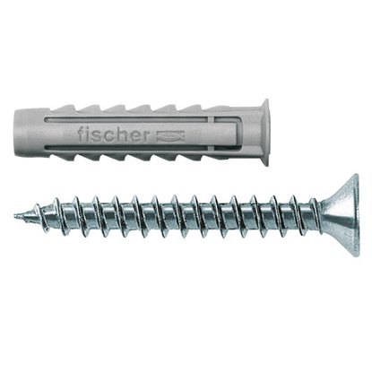 Дюбель для полнотелых материалов Fischer SX 5X25 GKS K+шуруп (25 шт) 90898