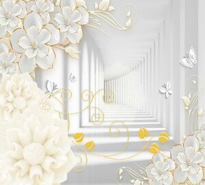 Фотообои 3D Divino Decor Декоративные цветы 300х270