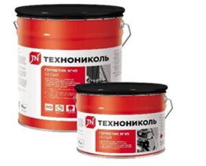 Герметик бутил-каучуковый Технониколь №45 (белый), Технониколь,0000000269