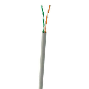 Кабель витая пара UTP2, CCA, 2 пары, cat.5е, моножила, для помещений, 2 коннектора RJ-45 и
