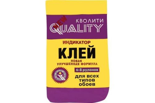 Клей обойный Quality, индикатор, мягкая упаковка, 200 г