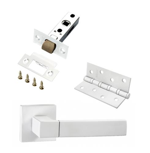 Комплект для межкомнатной двери PAULINIDOR ручки 521-03 + защелка 5-45 plastic + врезн