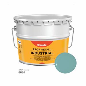 Краска METALL Prof INDUSTRIAL Matta, цвет RAL6034 Пастельно-бирюзовый (Pastel turquoise