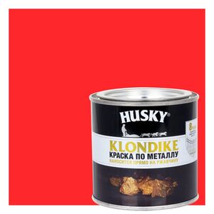 Краска по металлу Husky Klondike глянцевая цвет красный 0.25 л RAL 302