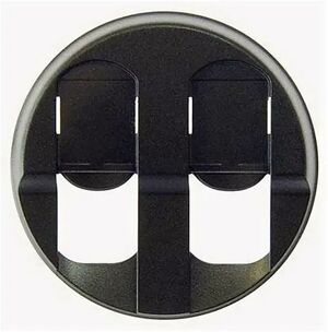 Legrand Celiane Графит Накладка розетки RJ-45 двойная 064936
