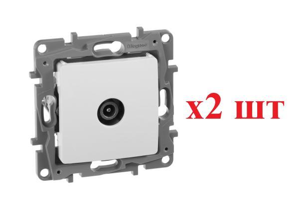 Legrand Etika Белый Розетка TV оконечная 672265 (2шт