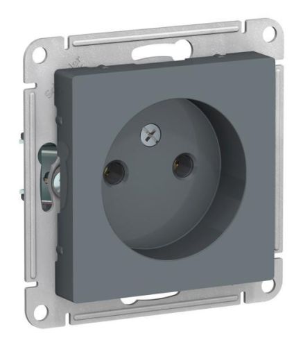 Механизм розетки 1-м СП AtlasDesign 16А IP20 без заземл. грифель SchE ATN000741 ( 1шт.