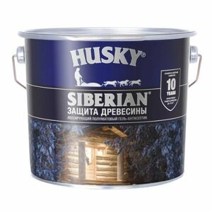 Пропитка для дерева HUSKY SIBERIAN полуматовый дуб 9л