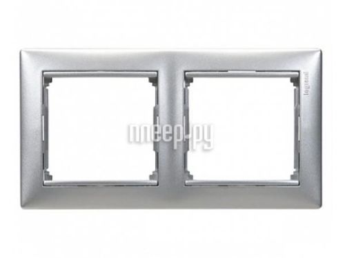 Рамка Legrand Valena 2 поста Aluminum 770152