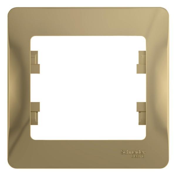 Рамка SE 1-ная Титан Glossa 6шт, GSL000401.6