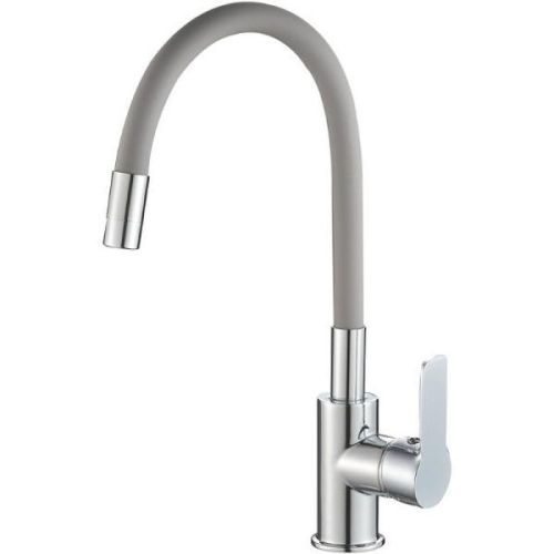 Смеситель для кухонной мойки с гибким изливом RUSH Siple SI7335-60Grey