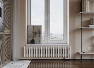 Трубчатый радиатор отопления,Bianco двухтрубный 565мм высота,654мм шир,1