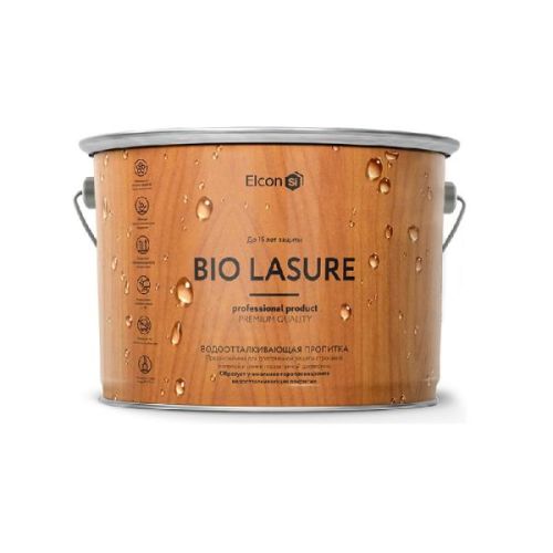 Водоотталкивающая пропитка для дерева Elcon Bio Lasure каштан (2л) 1/4