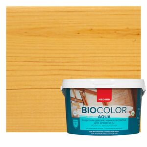 Защитно-декоративная пропитка для дерева Neomid Bio Color Aqua, матовая, 0,9 л