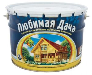 Защитно-декоративное покрытие для дерева Любимая дача, полуматовое, 9 л, орех